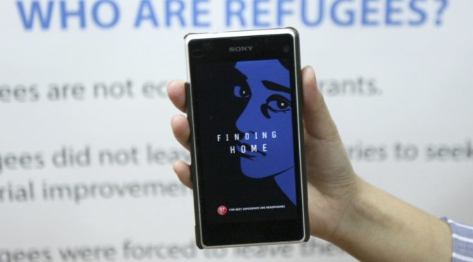 Smartphone app lets user ‘walk a mile in a refugee’s shoes’
