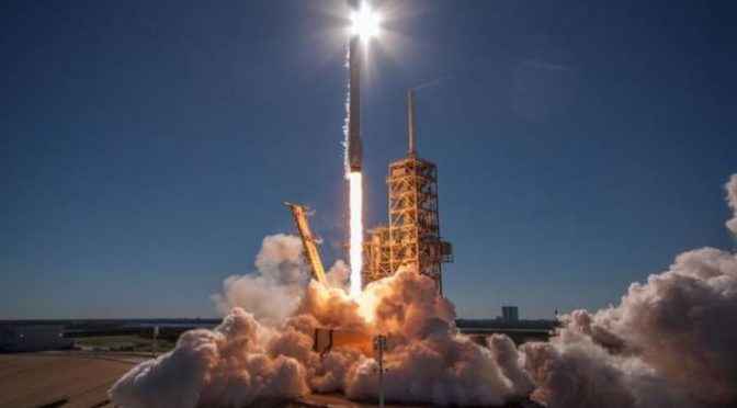 SpaceX launches world’s most powerful rocket